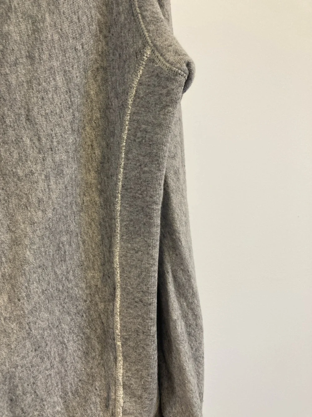 Todd Snyder/Champion Light Gray Hoodie with Cream Drawcords - Picture 7 of 7
